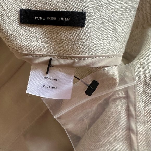 Talbots cream 100% Irish linen pants. New with tags. Size 14WP. - Picture 7 of 8